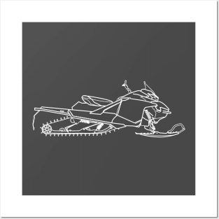 Snowmobile Lynx Posters and Art